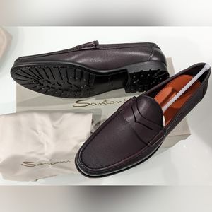Santoni Dark Brown Shoes